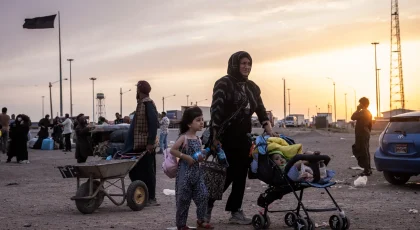 Afghans expelled from Iran arrived at a processing center in the border town of Islam Qala, Afghanistan, last week.