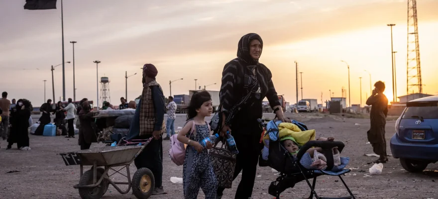 Afghans expelled from Iran arrived at a processing center in the border town of Islam Qala, Afghanistan, last week.