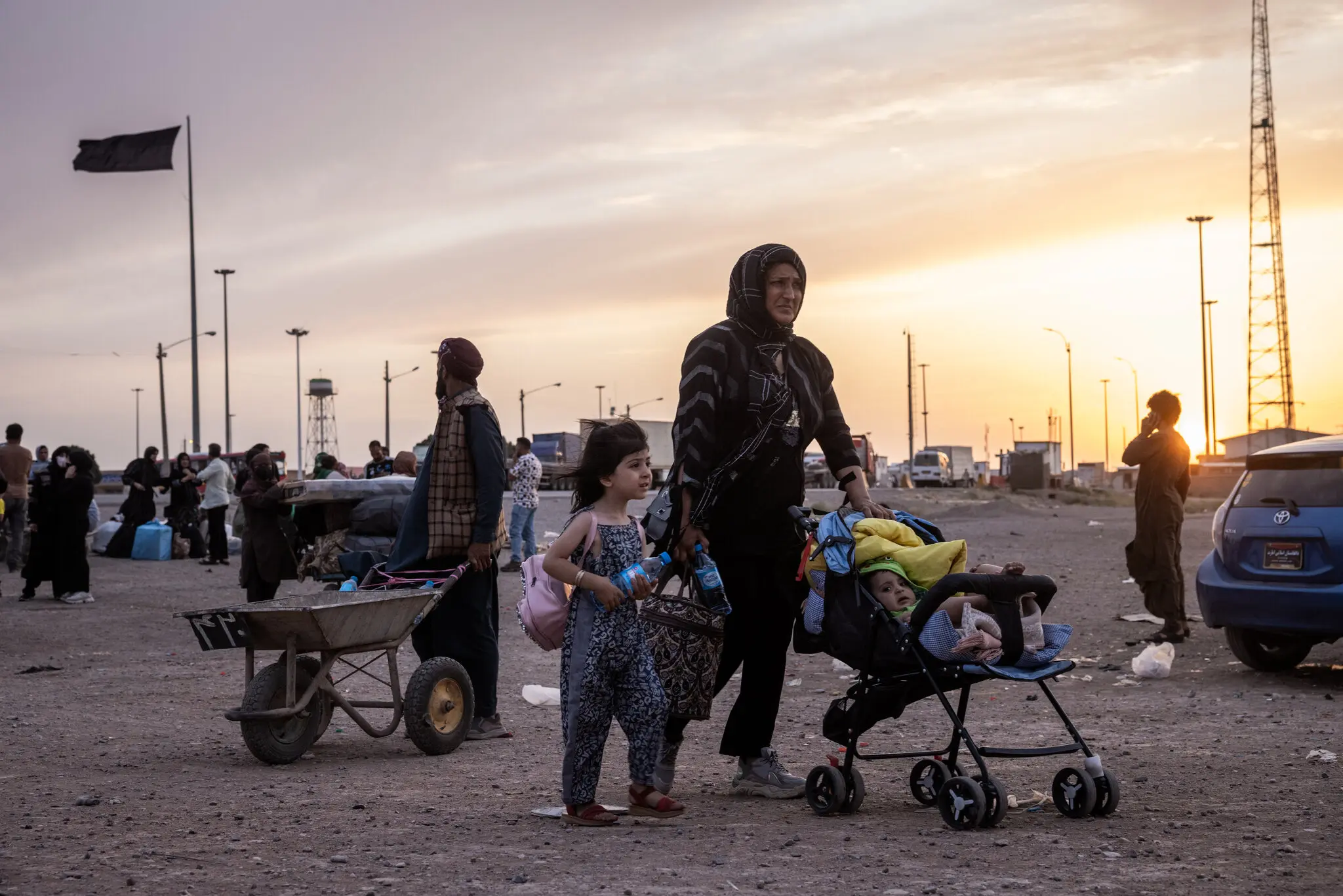 Afghans expelled from Iran arrived at a processing center in the border town of Islam Qala, Afghanistan, last week.